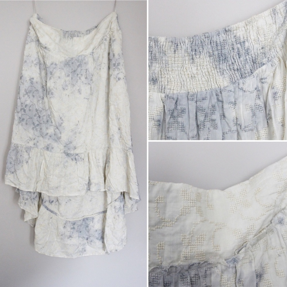 Free People tie dye midi skirt